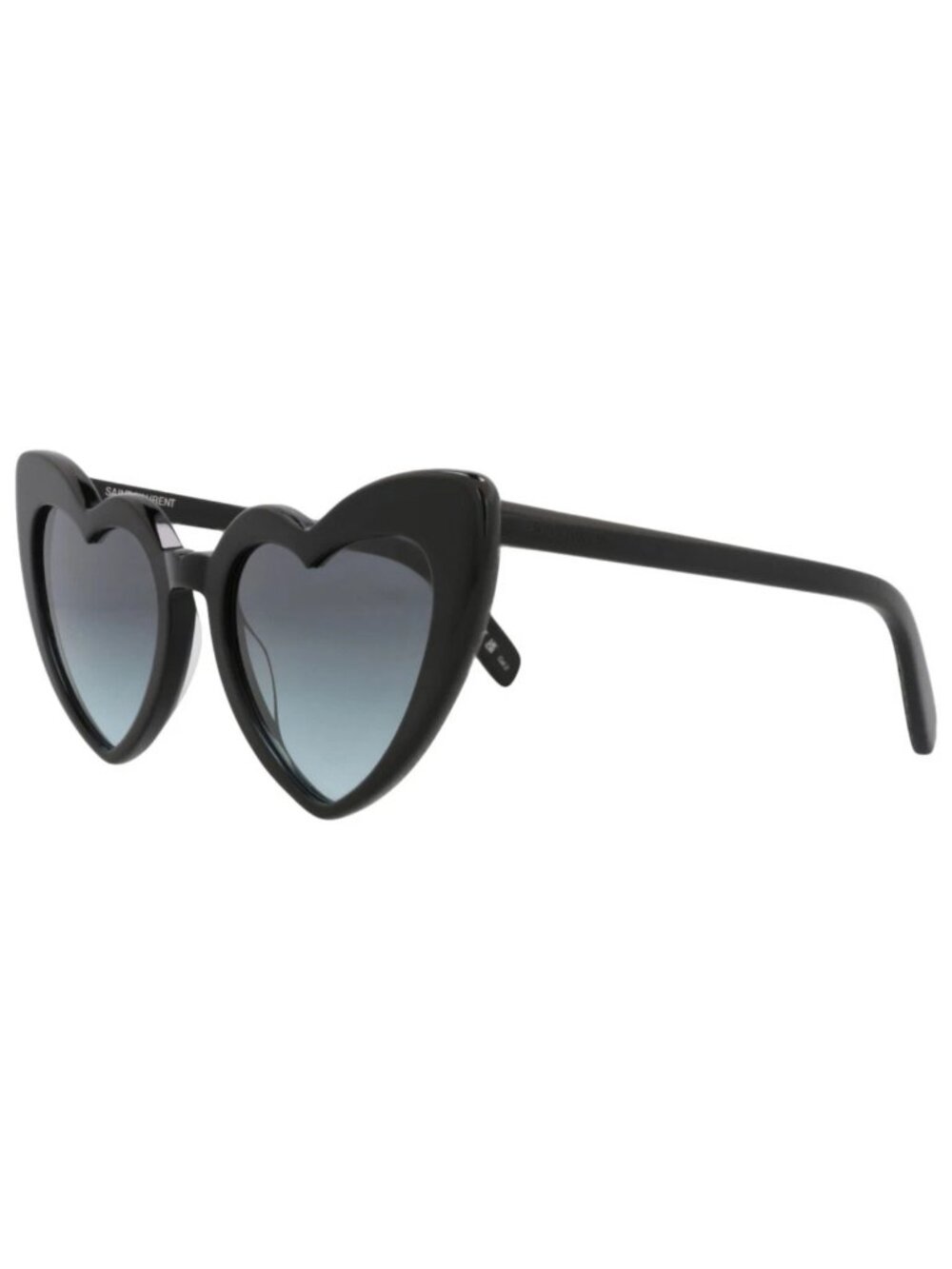 New Saint Laurent Women's Sunglasses Cat Eye Acetate Frame Black Black Grey